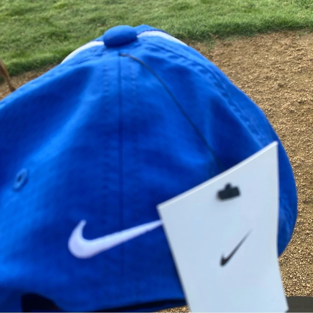 Nike Blue and White Aviate Performance Baseball Cap